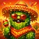 Colorful and expressive avatar featuring a stylized, friendly character with a playful vibe, suitable for profile use.